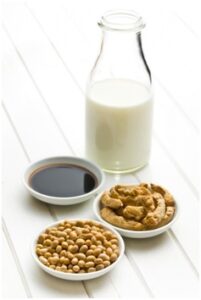Soy protein and milk